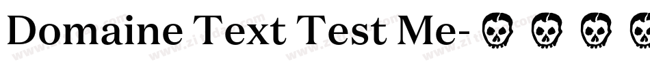 Domaine Text Test Me字体转换